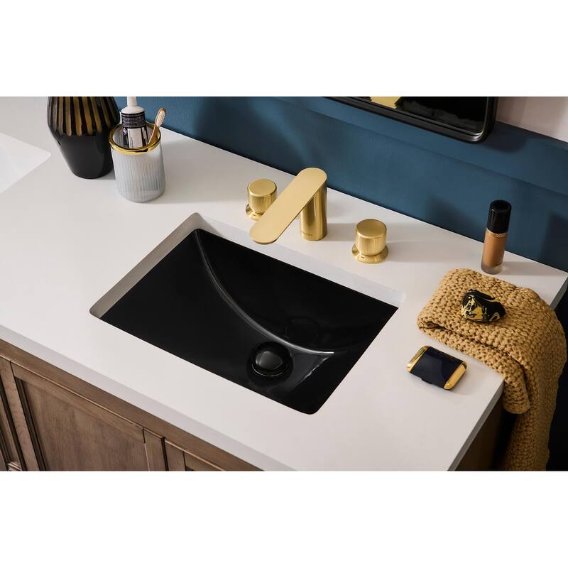 Ruvati Fabio Two Handle Twist Short Bathroom Faucet in Brushed Gold - RVF5235SG - 7'6" x 9'6"