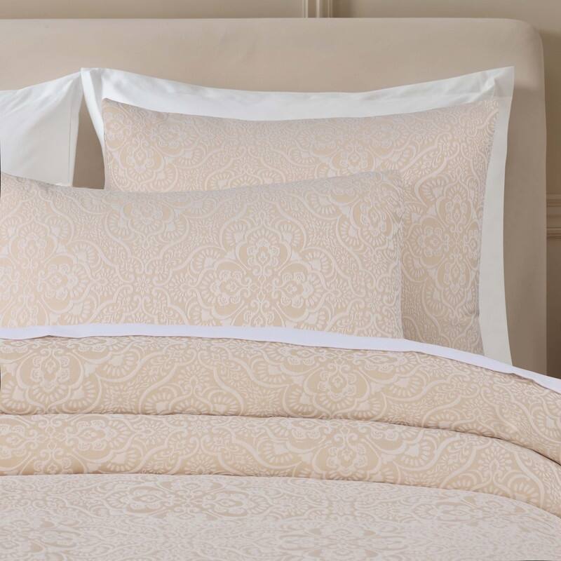 Blue Nile Mills Floral Matelasse Medium Weight 3 Piece Bedspread and Pillow Sham Set