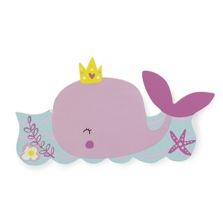 Bedtime Originals Sugar Reef Pink/Blue Whale Nursery Wall Decor