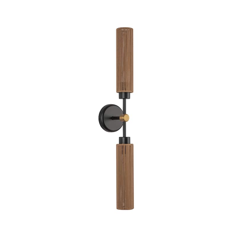 Alora Lighting WV491223 Colby 2 Light 3" Wide Bath Bar with Cotton