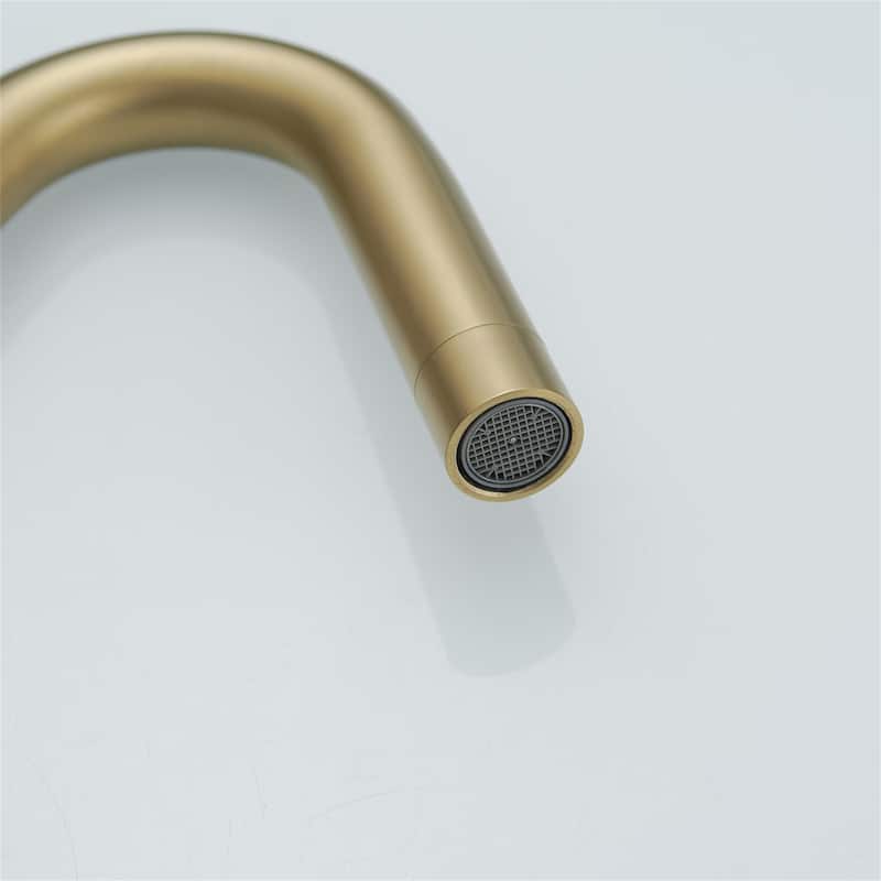 8 Inch Widespread Bathroom Sink Faucet with Drain Assembly Brass Modern 3 Hole Bathroom Basin Vanity Faucets