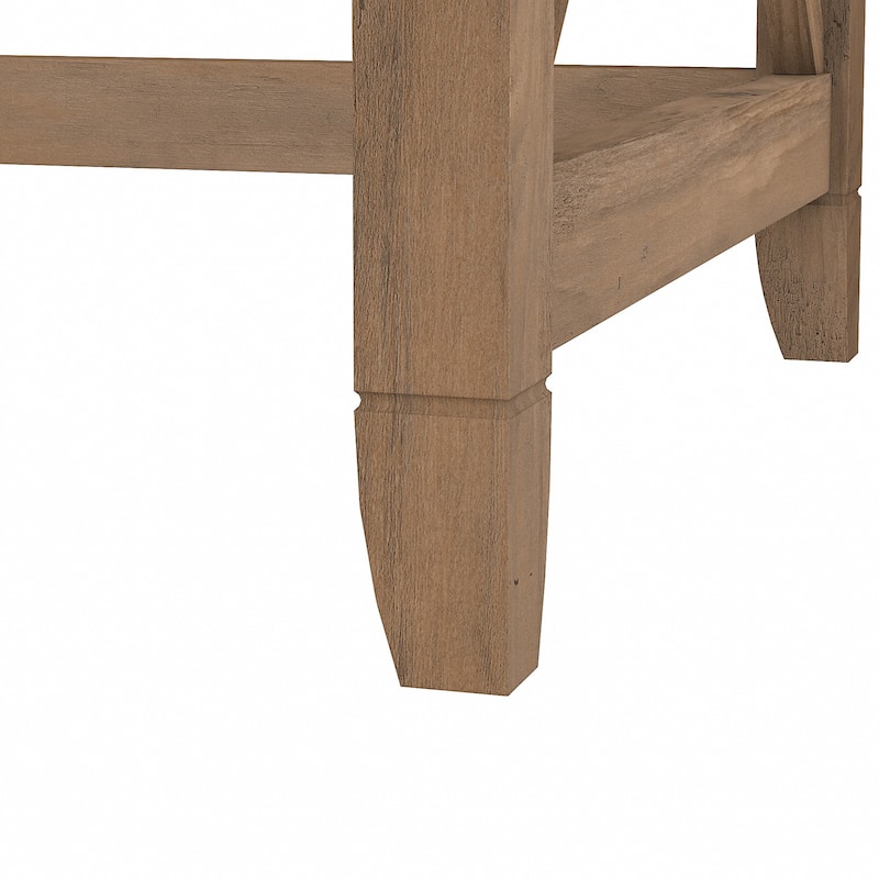 Key West 60W L Shaped Desk with Mobile File Cabinet by Bush Furniture