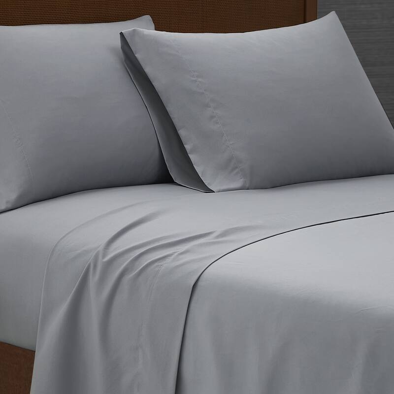 London Fog Garment Wash Solid Sheet Set
