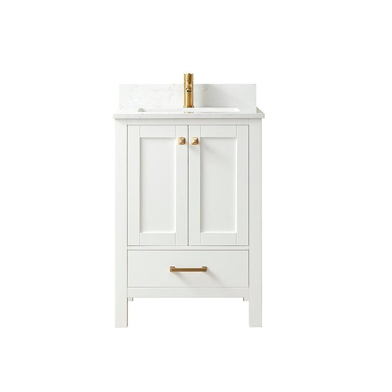 Miseno MV785024-NM Shannon 24" Free Standing Single Basin Vanity Set - White - Painted