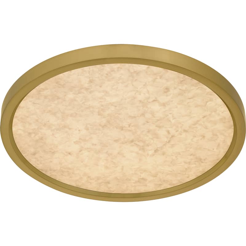 Outskirts Integrated LED Brushed Gold Flush Mount with CCT Switch