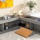 preview thumbnail 22 of 24, Twin Bed with L-Shaped Bookshelves and Storage Drawers - Pine Wood, Space-Saving