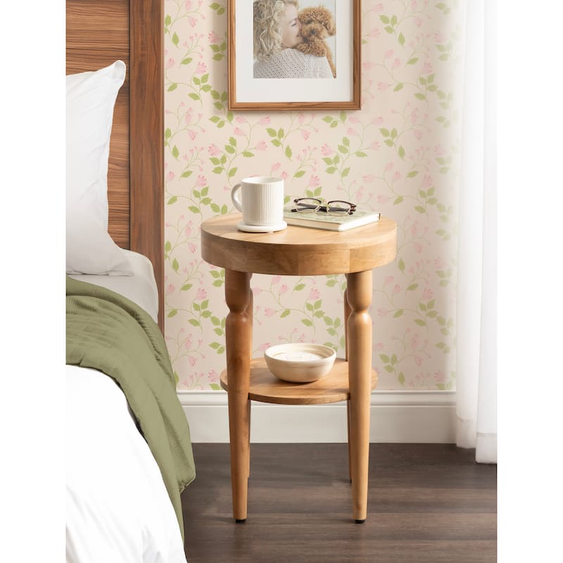 Kate and Laurel Ardentown Round Wood Side Table