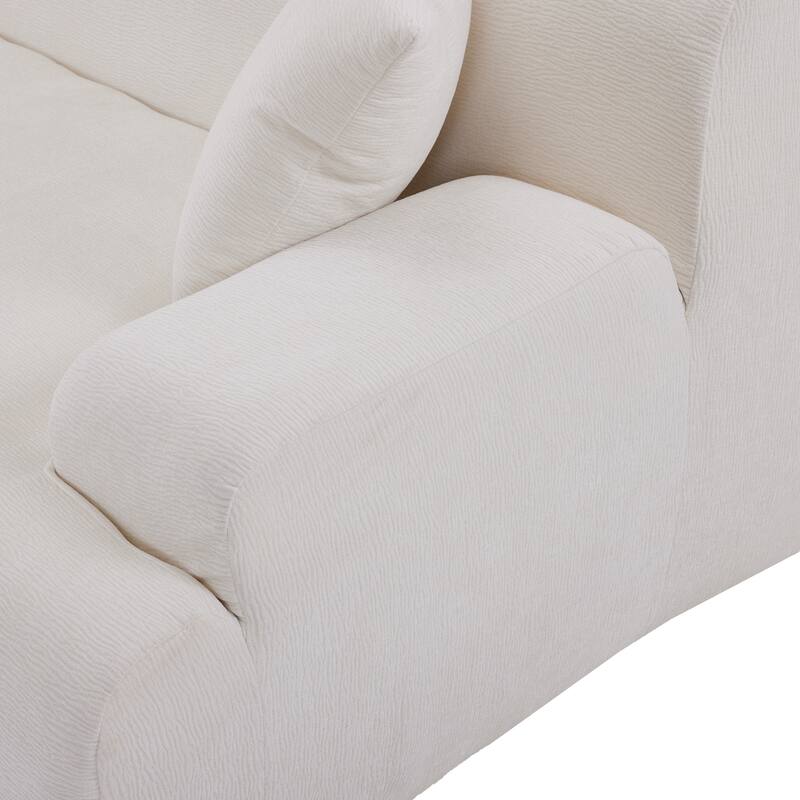 Modern Large L-Shape Modular Sectional Sofa for Living Room, Bedroom, Salon,2 Piece Free Combination,Simplified Style