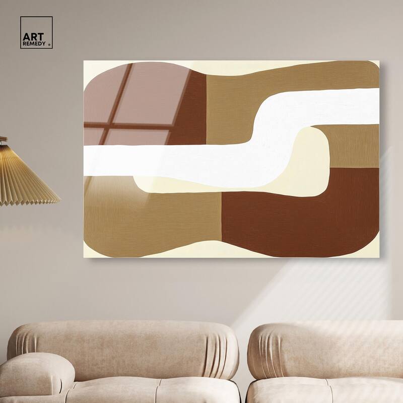 Minimal Wavy III Acrylic by Art Remedy, Ready to Hang
