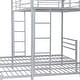 preview thumbnail 20 of 24, Modern Full over Twin&Twin Size Bunk Kids Bed with Built-in Shelves,Ladder and Full-length Guardrail