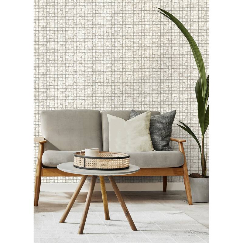 Advantage Kingsley Off-White Tiled Wallpaper