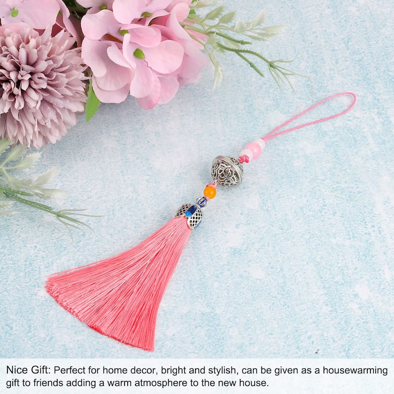 1Pcs 19cm/7.48" Pendants with Tassels, Classic Bells Tassel Pendant