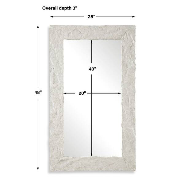 Uttermost 08187 Quarry 28" W x 48" H Rectangular Framed Bathroom