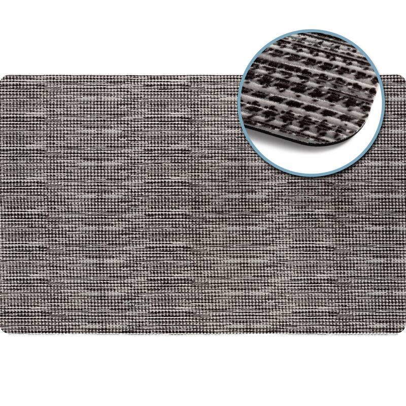SoHome Smooth Step Houndstooth Machine Washable Utility Mat, 24"x35"