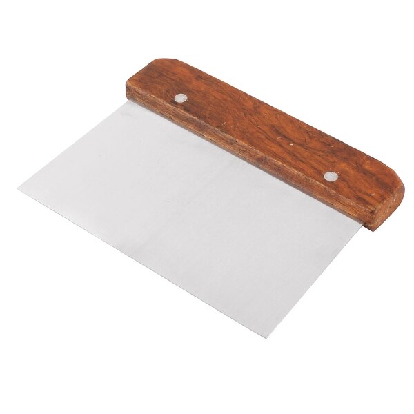 Restaurant Wood Handle Metal Pizza Cake Dough Scraper Cutter. Opens flyout.
