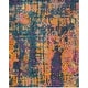 preview thumbnail 22 of 28, SAFAVIEH Madison Rajshri Vintage Boho Oriental Rug 6' x 9' - Blue/Orange - Rectangle