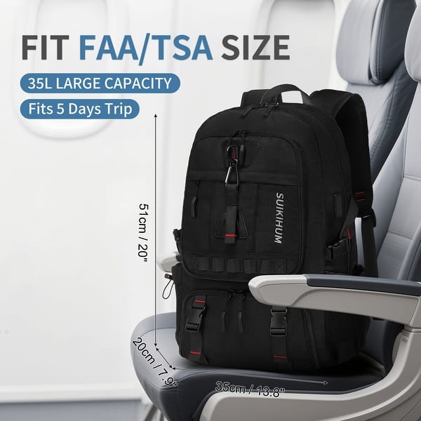 45L Travel Backpack for Men, TSA Approved Carry On Laptop Backpack Expandable, Business Backpack for Work Water Resistant - Bed Bath & Beyond - 43694011 45L Travel Backpack for Men, TSA Approved Carry On Laptop Backpack Expandable, Business Backpack for Work Water Resistant - Bed Bath & Beyond - 43694011