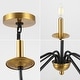 preview thumbnail 15 of 30, Nola 34.75" 6-Light Bohemian Farmhouse Iron LED Chandelier, by JONATHAN Y
