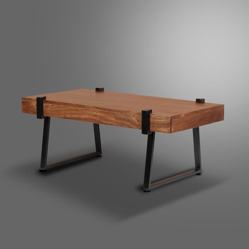 Miller Wooden Coffee Table with Open Legs - 46" x 23.5" x 18.5"