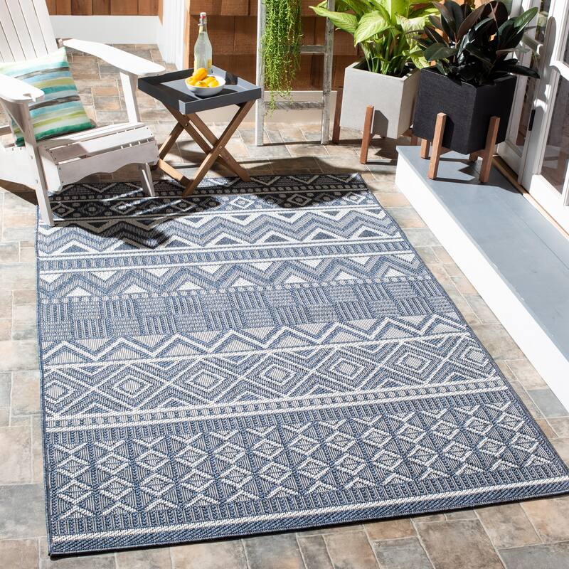 SAFAVIEH Bermuda Washable Zsofia Indoor/ Outdoor Waterproof Rug