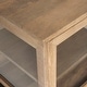 preview thumbnail 6 of 47, Arelius Light Brown w/ Black Metal Base 4 Door Glass Cabinet Sideboard - 70.0L x 18.0W x 32.0H