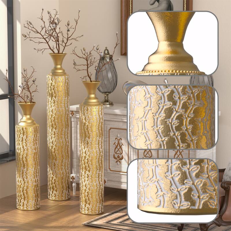 Set of 3 Vases for Home Decoration