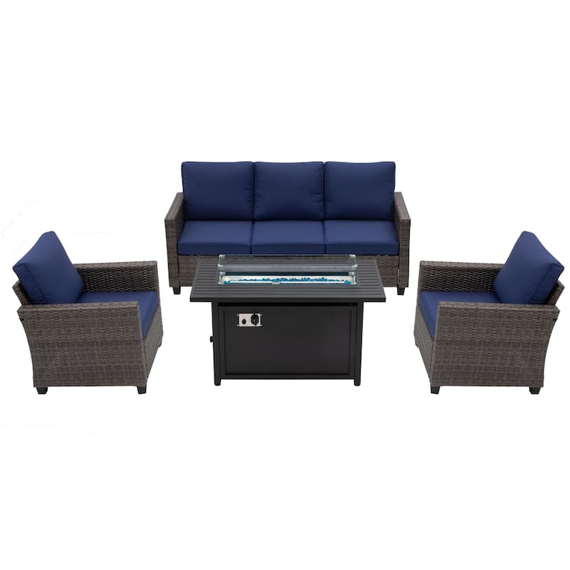 5 - Person Outdoor Seating Group with Cushions