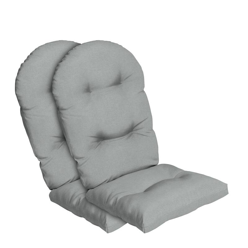 ARDEN Oceantex Outdoor Plush Modern Tufted Adirondack Cushion, 2 Pack, 20 x 18