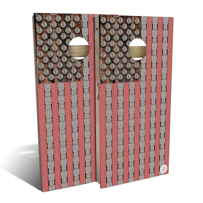 American Flag Bullets Outdoor Cornhole Board Set