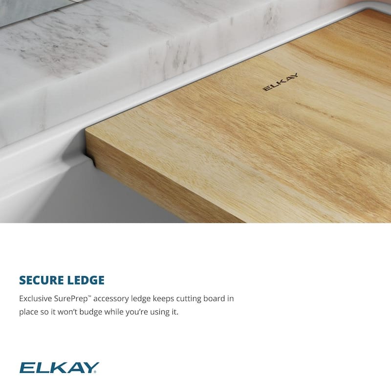 Elkay ELXRU13322W Quartz Luxe 33" Undermount Single Basin Quartz
