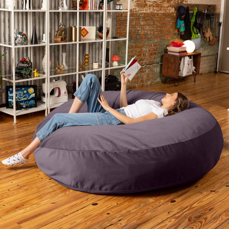 Jaxx Cocoon 6 Ft Giant Bean Bag Sofa and Lounger for Adults, Lush Velvet