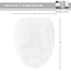 preview thumbnail 104 of 189, Home Weavers Waterford Collection Cotton Toilet Lid Rug | Elastic Fit | Fit Most Standard Toilet Lid | 18"x18"