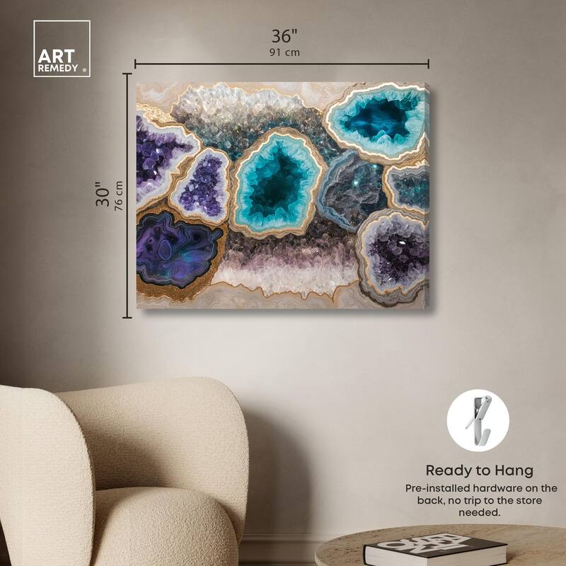 Mineral Multiverse Canvas by Art Remedy, Gallery Wrapped