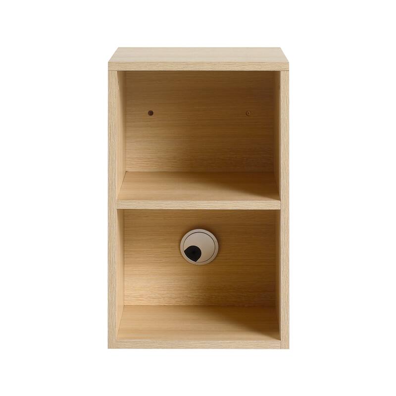 12 Inch Small Wall Mounted Storage Shelves, Bathroom Storage, Plywood, American White Oak