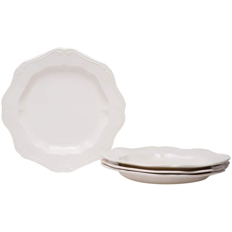Red Vanilla Country Estate White Service Platter 13"