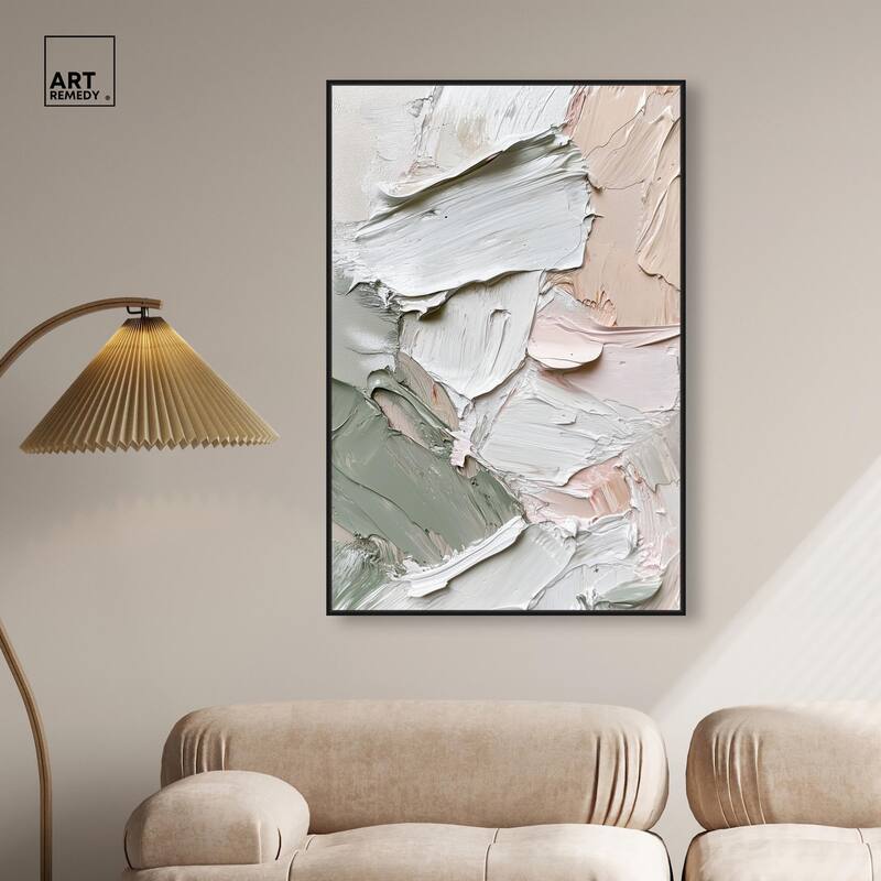 Creamy Contours I Canvas by Art Remedy