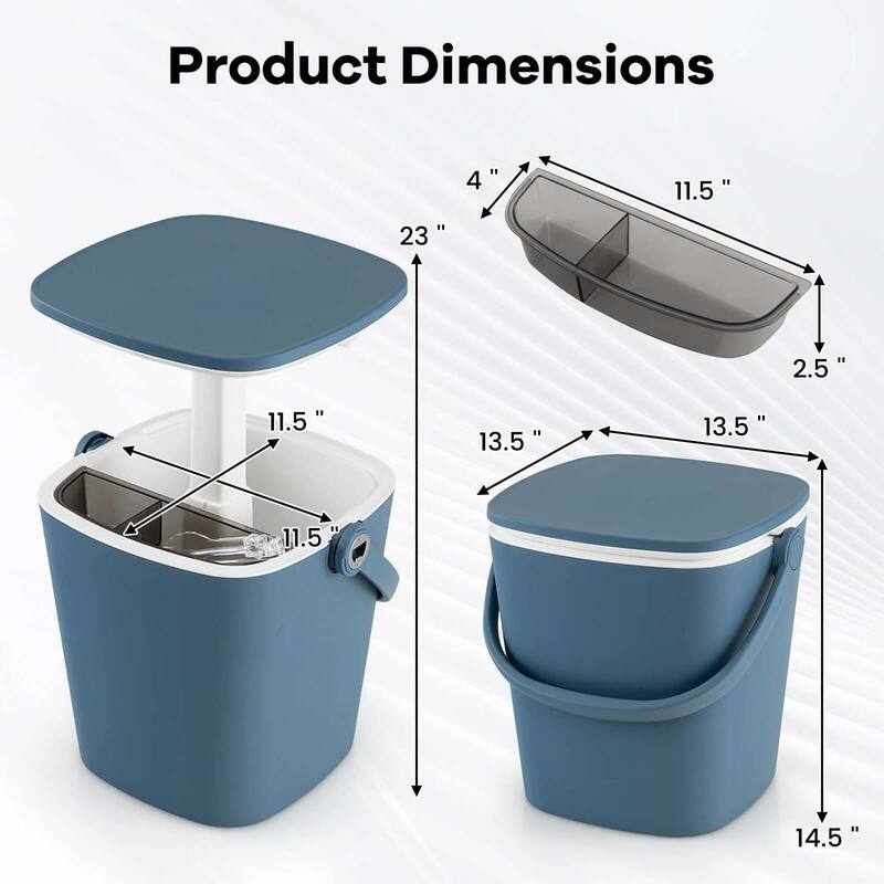 Costway 4 Gallon Portable Cooler Bar Table with Handle Bottle Opener & - See Details