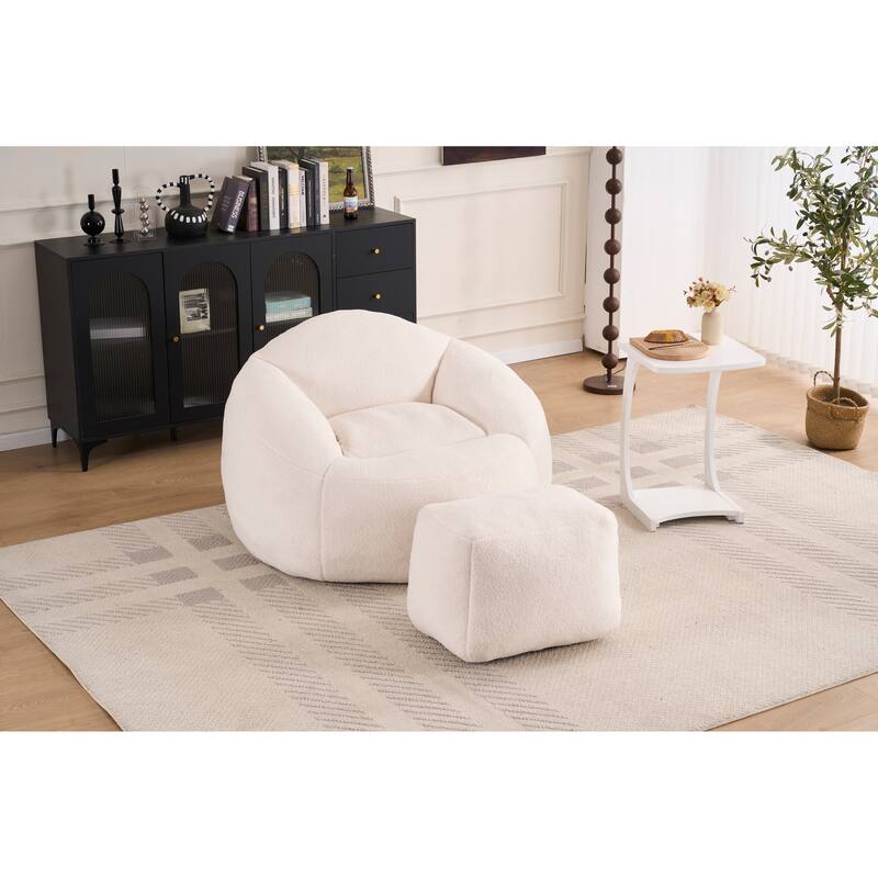 Foam Bean Bag Chairs for Adults/Teens with Filling,Bean Bag Lazy Sofa with Ultra Soft Chenille Cover, Bean Bag,Indoor &