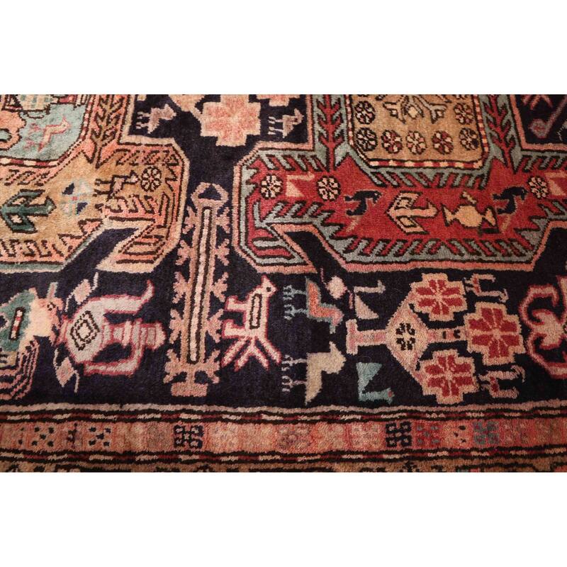 ECARPETGALLERY Hand-knotted Konya Anatolian Dark Navy Wool Rug - 3'7 x 9'10