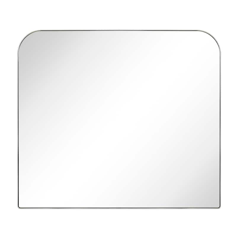 TEHOME Decole Arch Metal Wall Mirror - 34" x 40" - Brushed Nickel