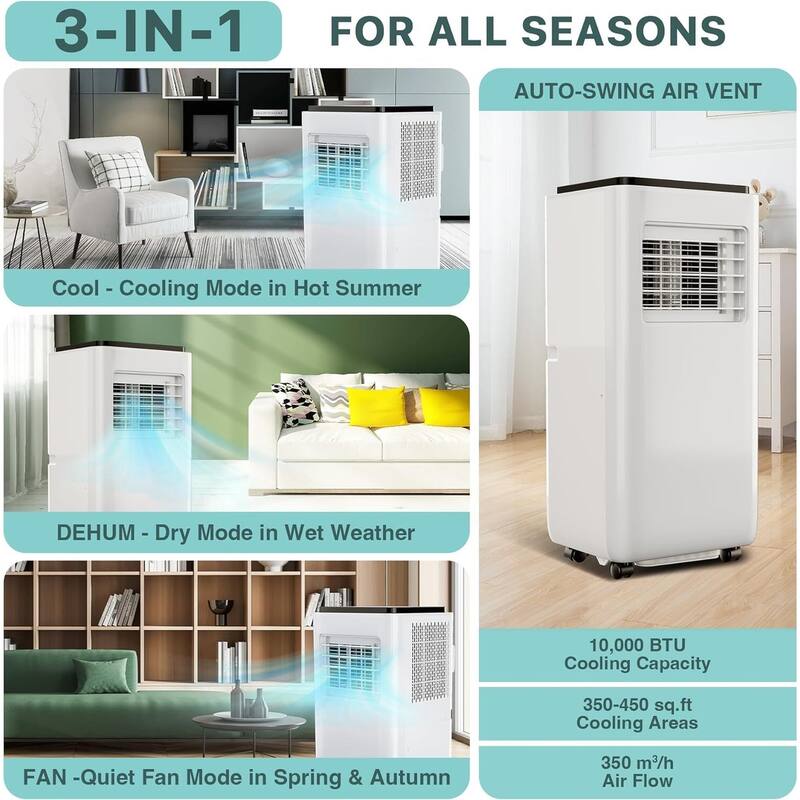 Portable Air Conditioners 14000BTU Air Cooler unidad de CA