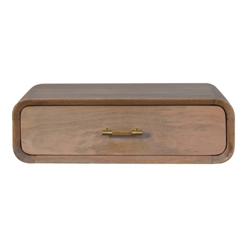 Artisan Furniture Solid Wood Sonoma T-bar Wall Mounted Bedside ,Beige ,1 drawer - Oak - 1-drawer