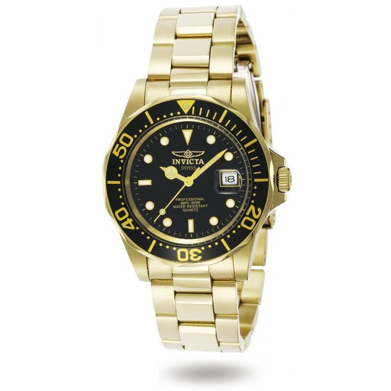 Invicta Men's 9311 Pro Diver Quartz 3 Hand Black Dial Watch