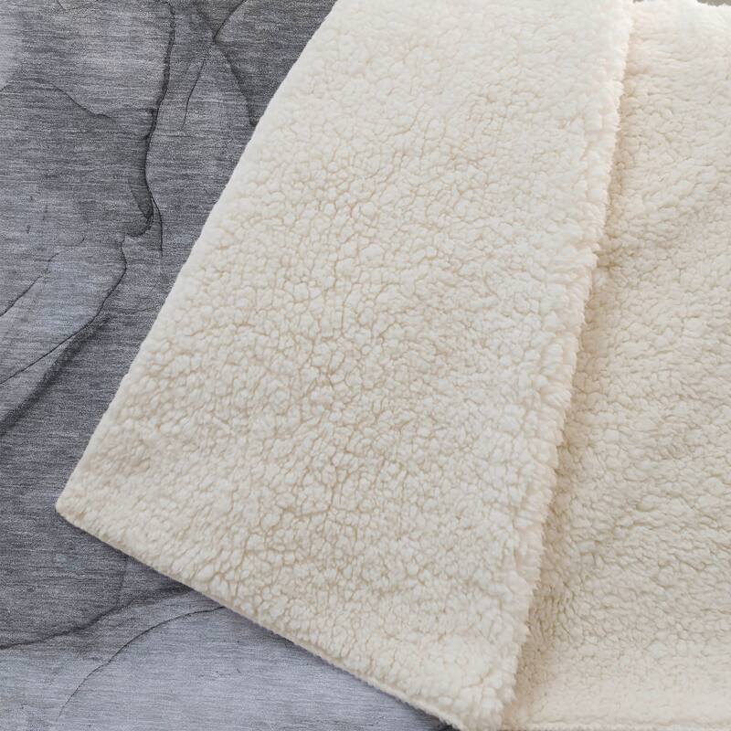 Premium Machine Washable Abstract Modern Sherpa Throw Blanket