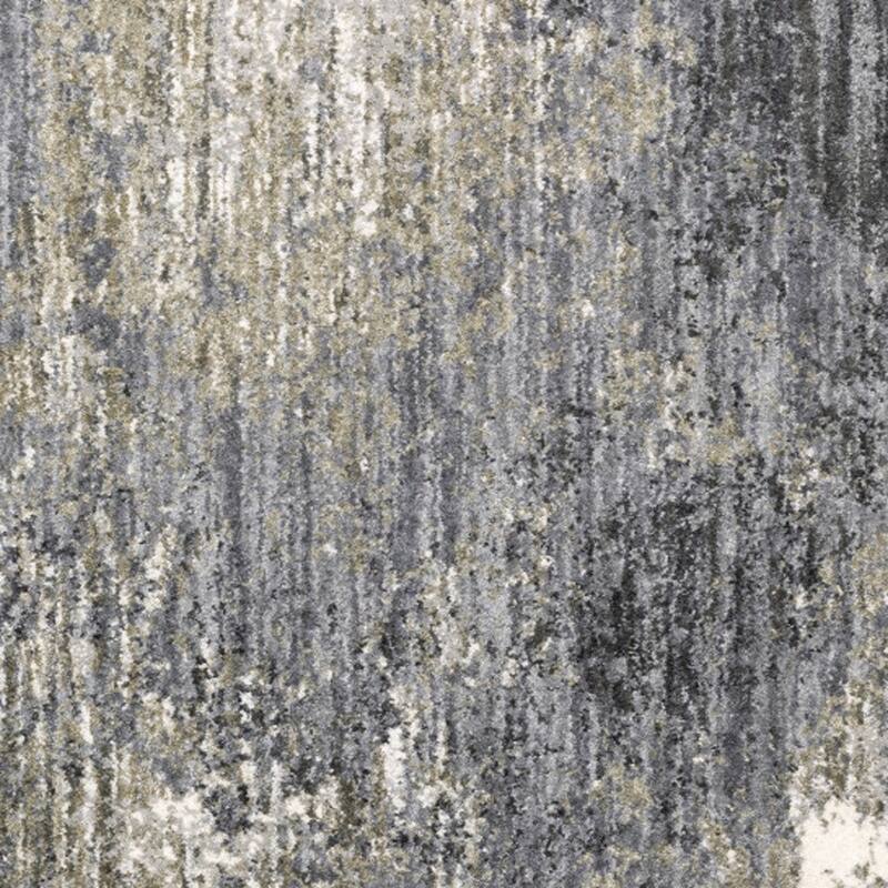 HomeRoots Abstract Shag Rectangle Area Rug