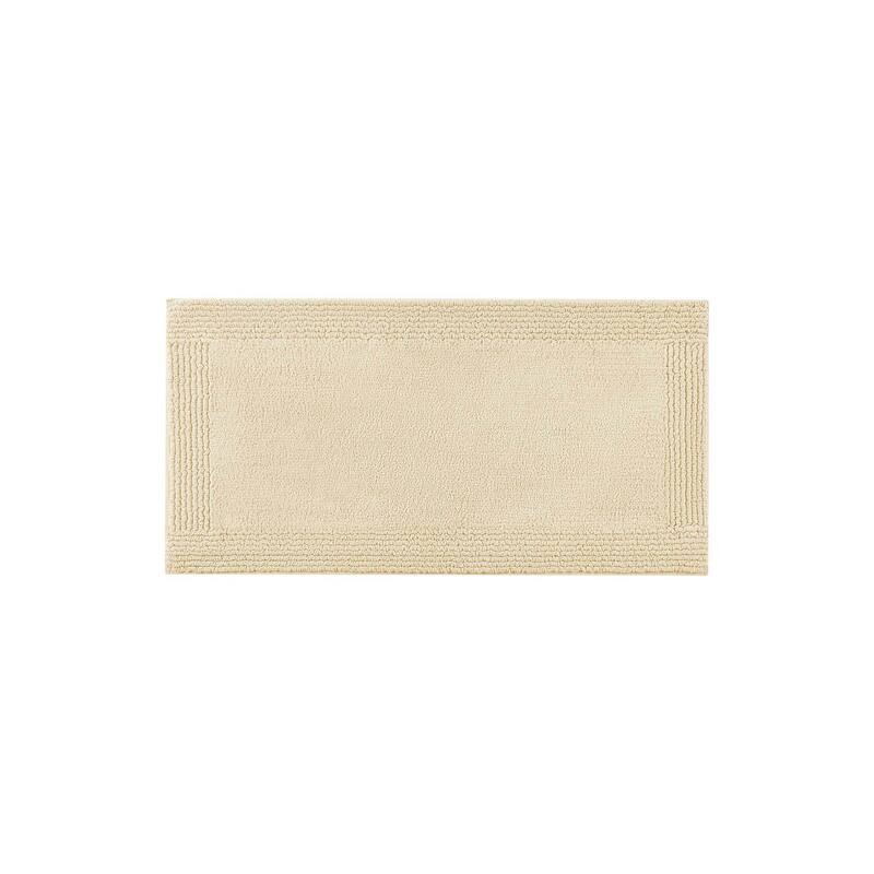 1 PCS 17x24" Cotton Tufted 3000 GSM Reversible Bath Rug White
