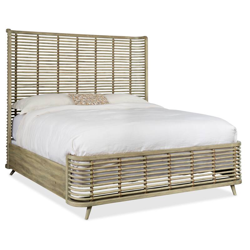 Surfrider Queen Rattan Bed