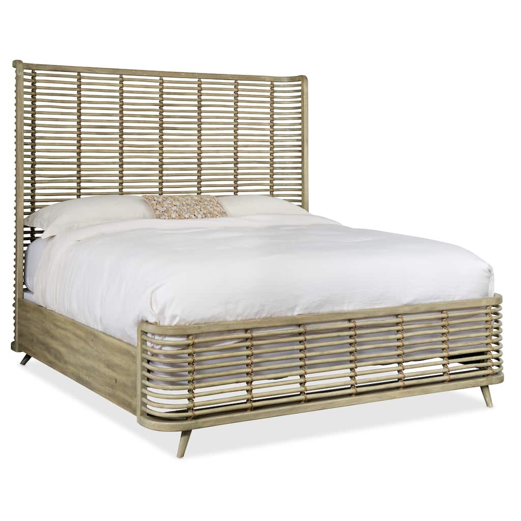 Surfrider Queen Rattan Bed