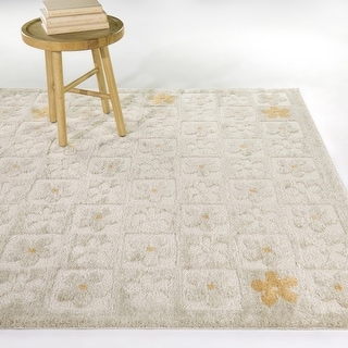 Helen Floral Checkered Area Rug - Bed Bath & Beyond - 43012425