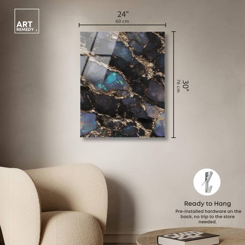 Astral Firelight Acrylic by Art Remedy, Ready to Hang